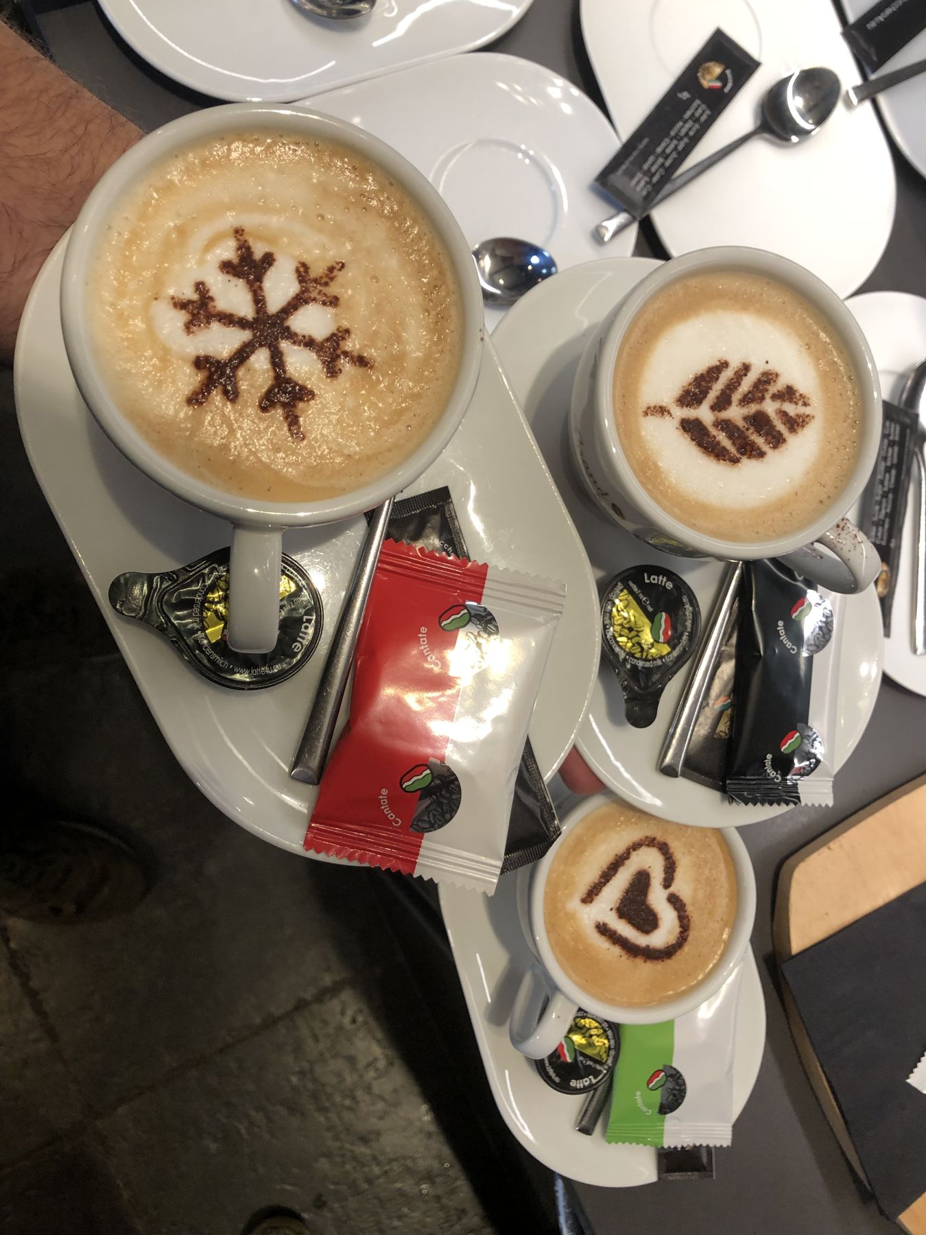 Koffie met latte art